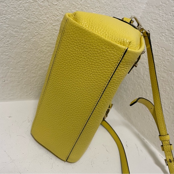 🆕Kate Spade ♠️ Holden Street Small Lanie Satchel/Crossbody in Lemon Yellow - Picture 9 of 15